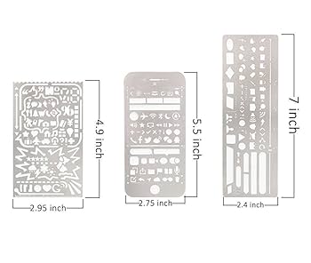 ステンシル参考画像 楽天市場】描画テンプレート ステンシルシート 模様 シルバー 16