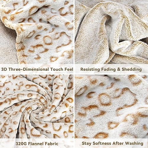 Zhiku LEOPARD BLANKET-02 Soft Kids Blanket Lightweight Fleece Blanket Plush Throw Blankets 40 Inchx50 Inch thumb #6