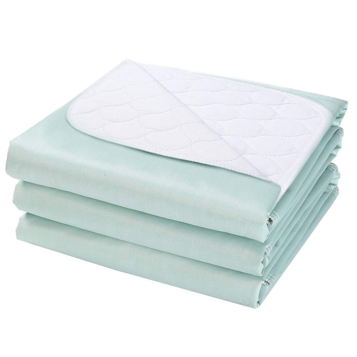 Washable Waterproof Incontinence Bed Pads - 34 x 36 Inch Reusable Underpad Sheet for Chair, Sofa and Mattress Protectors Pack of 3