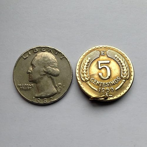 Miniatura 4 de 1966 Chile 5 Centesimo coin pendant necklace Chilean Andean Condor Santiago Concepcion Viña del Mar Mapuche Valparaiso Atacama Valdivia Antofagasta