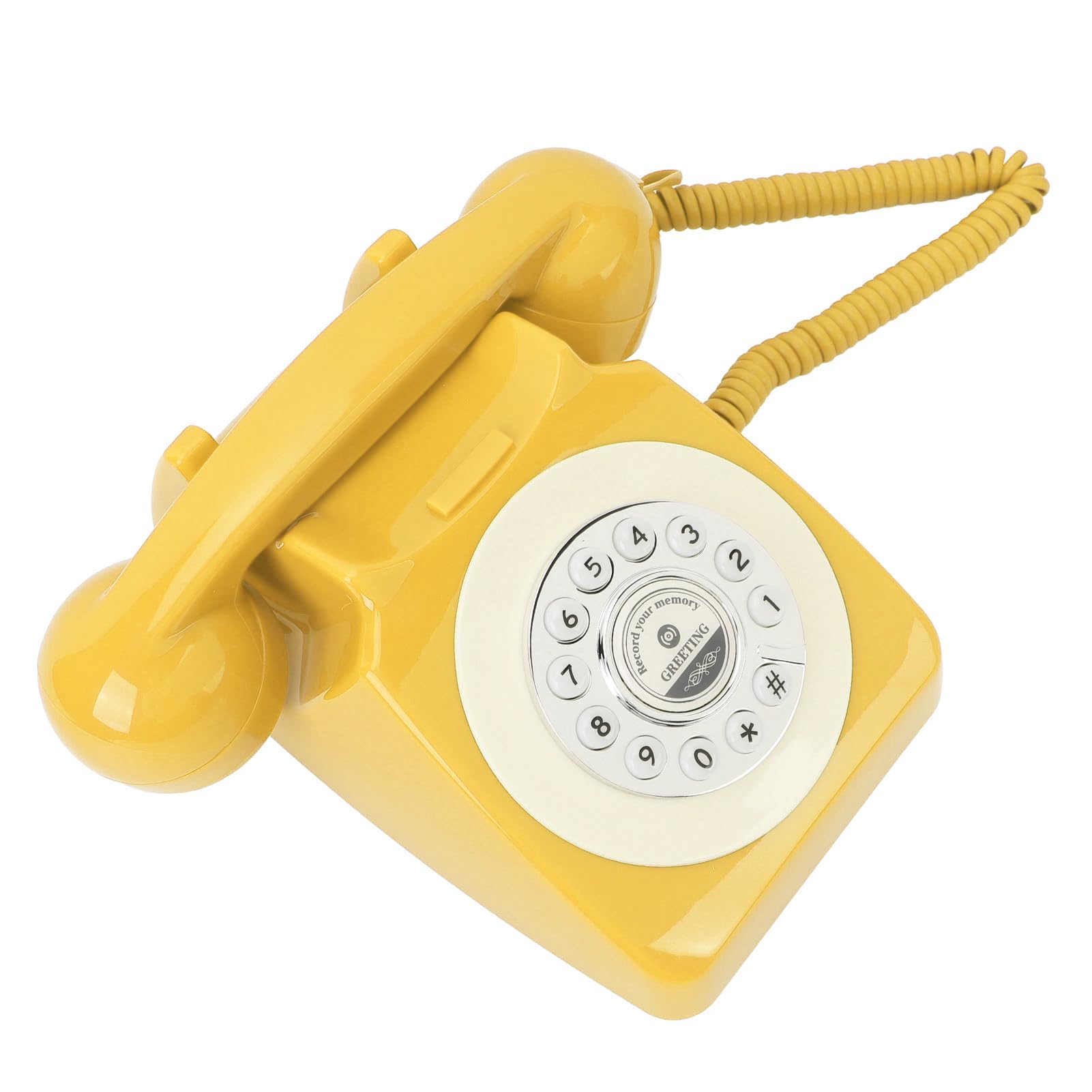 Księga Gości Audio do Telefonu, Wszechstronna pamięć 8 GB, Wygodna Księga Gości Audio na imprezę (Żółty)