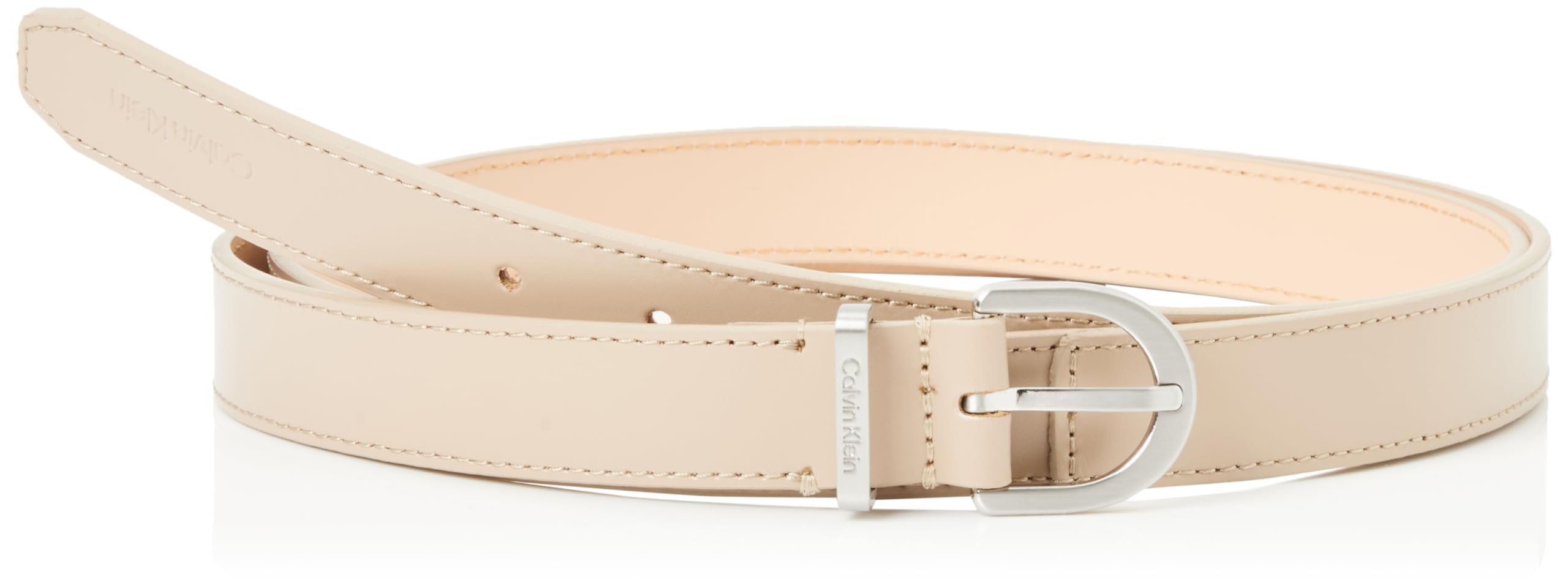 Calvin Klein Ceinture Femme Ck Must Metal Loop 2.5 cm Cuir