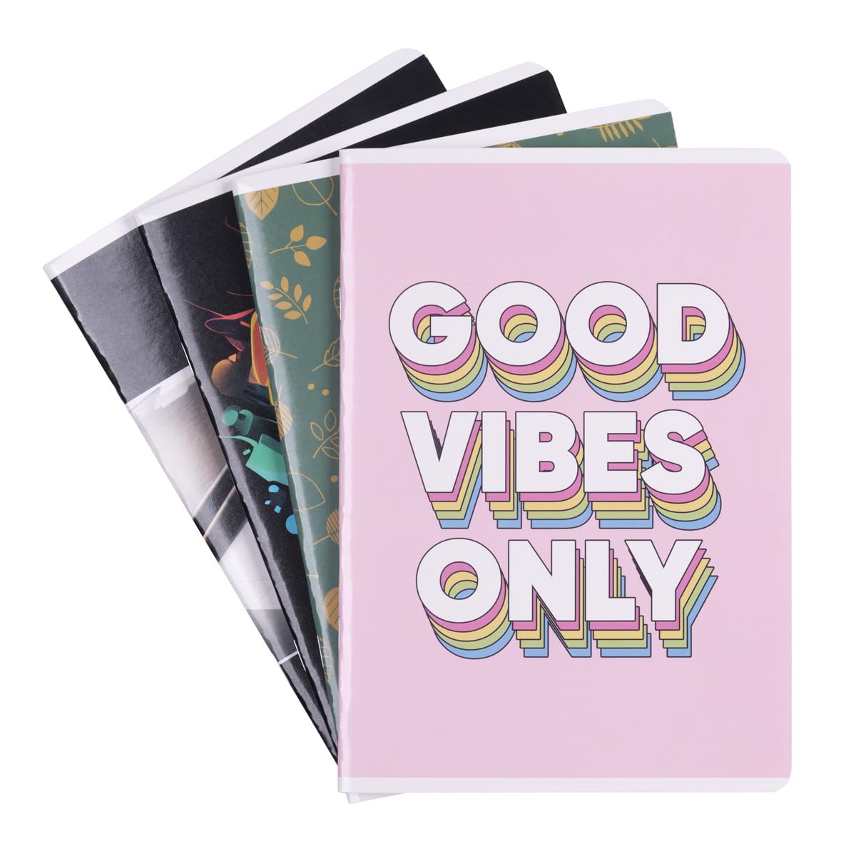gimboo Exercise Book/Format A5 60/60 Sheets Squared/Mixed Pack of 4-4 Pieces/Pack Assorted Designs/for Children for School Enrolment for Primary School Students/with Margin/White Cards /