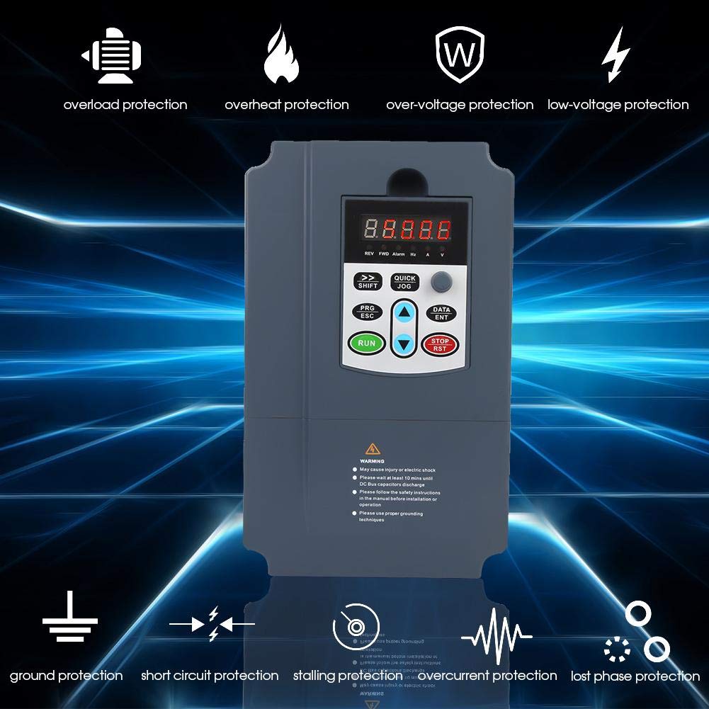 Tosuny VFD-Frequenzumrichter, VFD-Wechselrichter, 3 Phasen, 380 V AC, 7,5 kW, hochwertiger VFD-Wechselrichter, Motorantrieb, Drehzahlregler, Frequenzumrichter