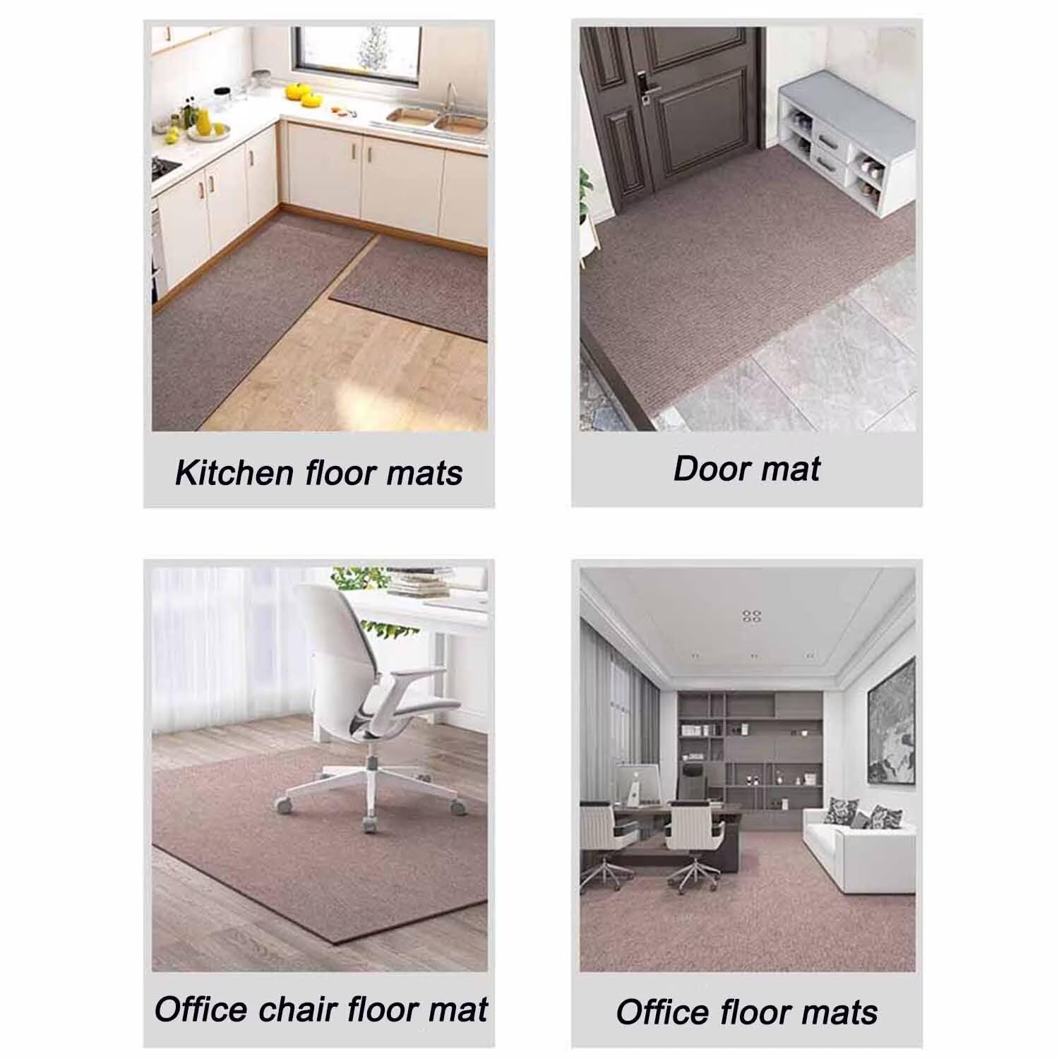 Tapis de protection de sol pour chaise de bureau - Bleu - 60 x 90 cm - Durable et protecteur pour chaise de bureau