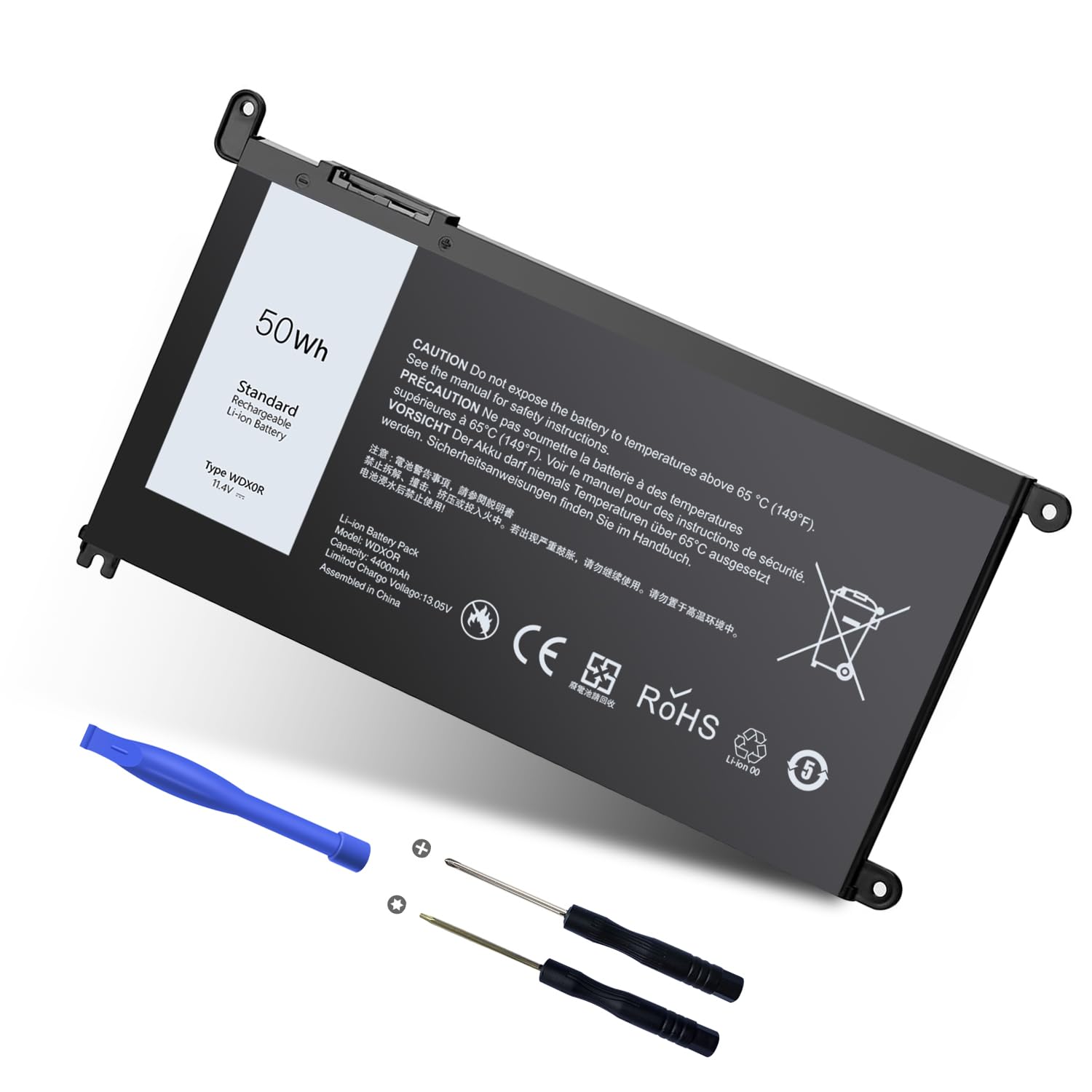 Amazon.com: RUEMIU Upgraded 50Wh WDX0R Laptop Battery Replacement