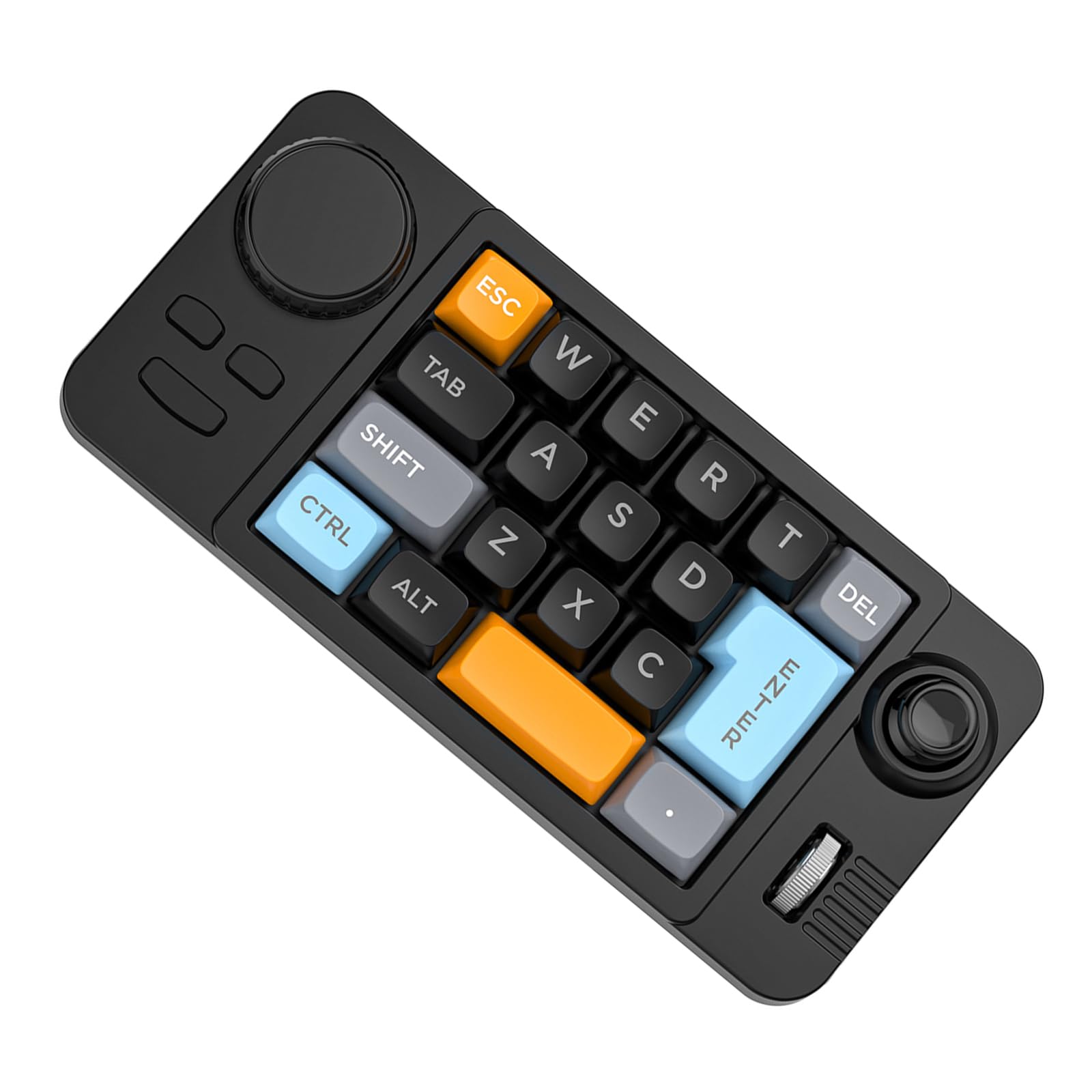 Clavier de Jeu Mécanique 19 Boutons Programmables Double Molette Couleur