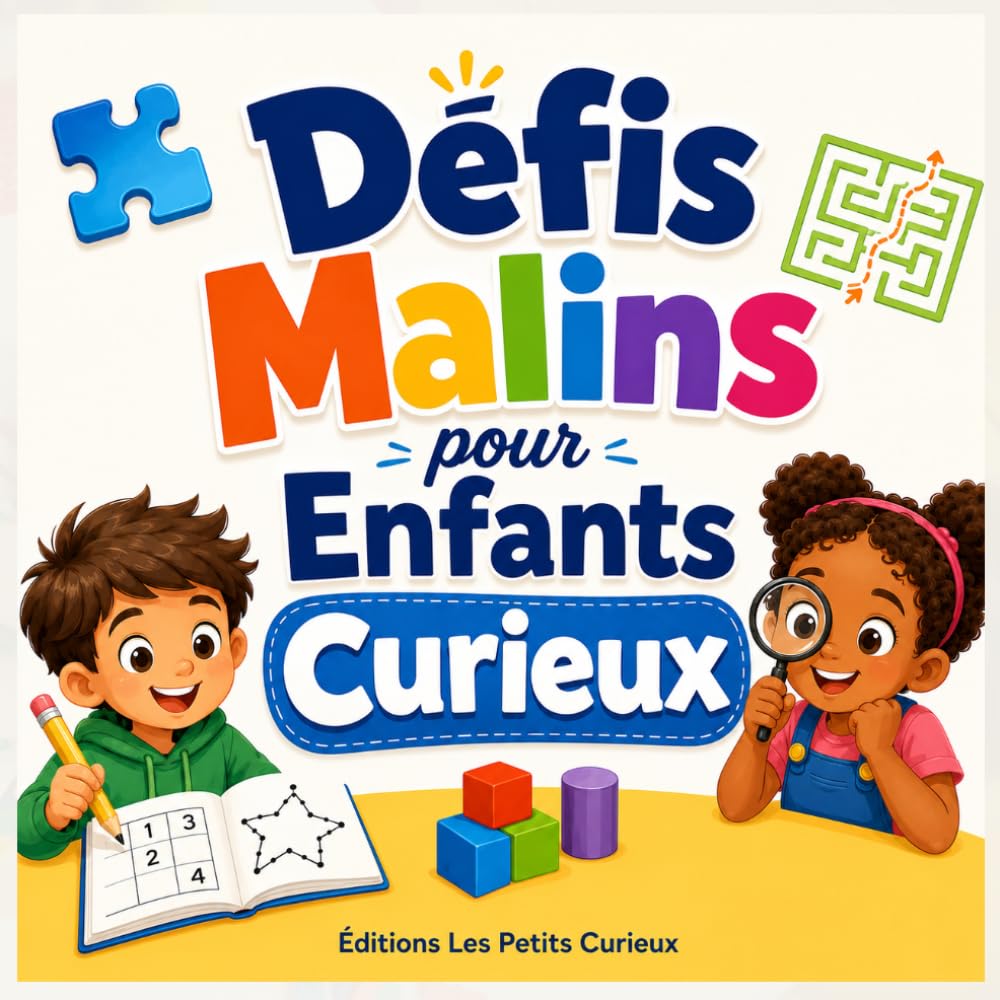 Défis Malins pour Enfants Curieux: Activités ludiques pour développer la logique, l'imagination, la mémoire et la concentration — sans écran