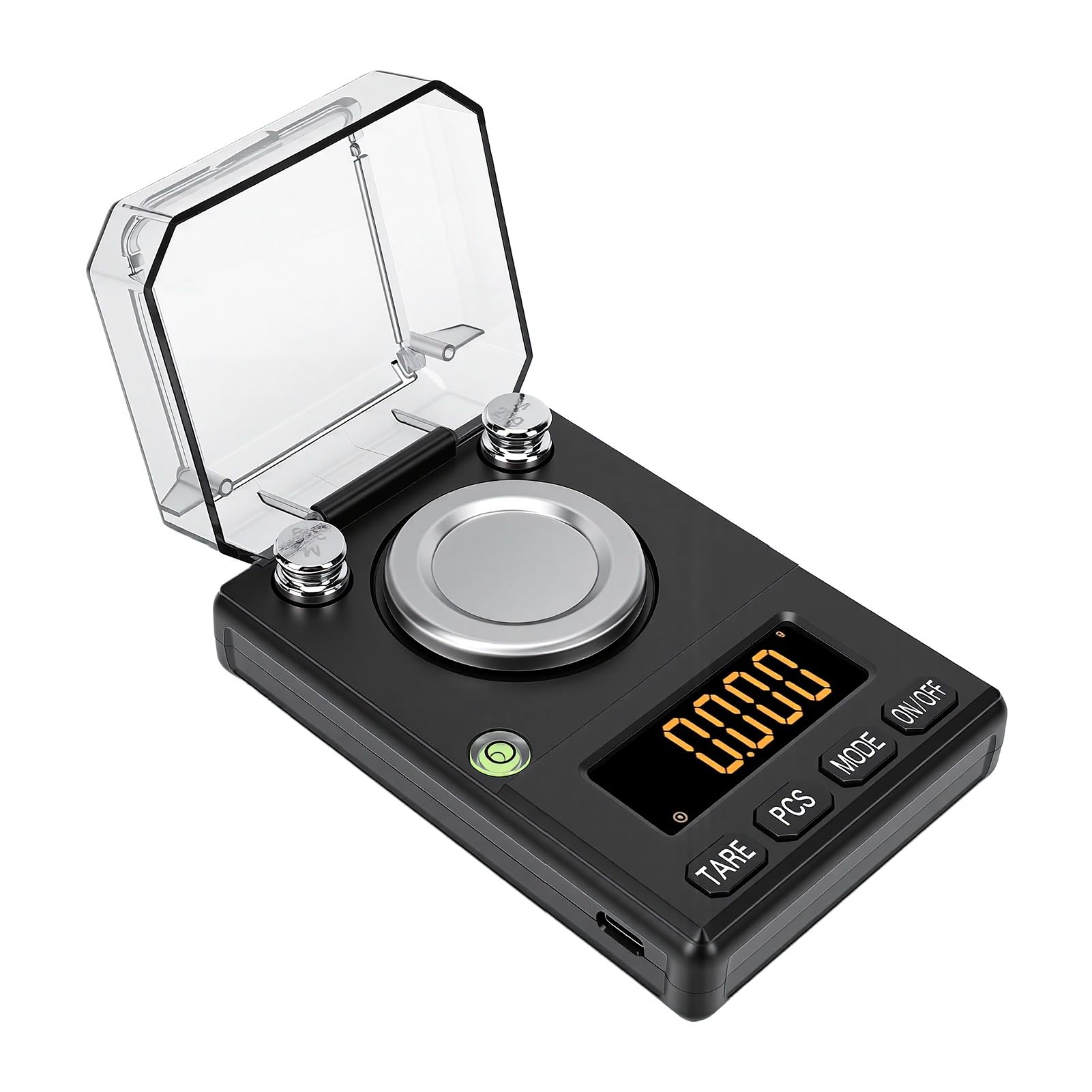 Asixxsix Digitale Milligrammwaage 100 g, 0,001 g, LCD-Display