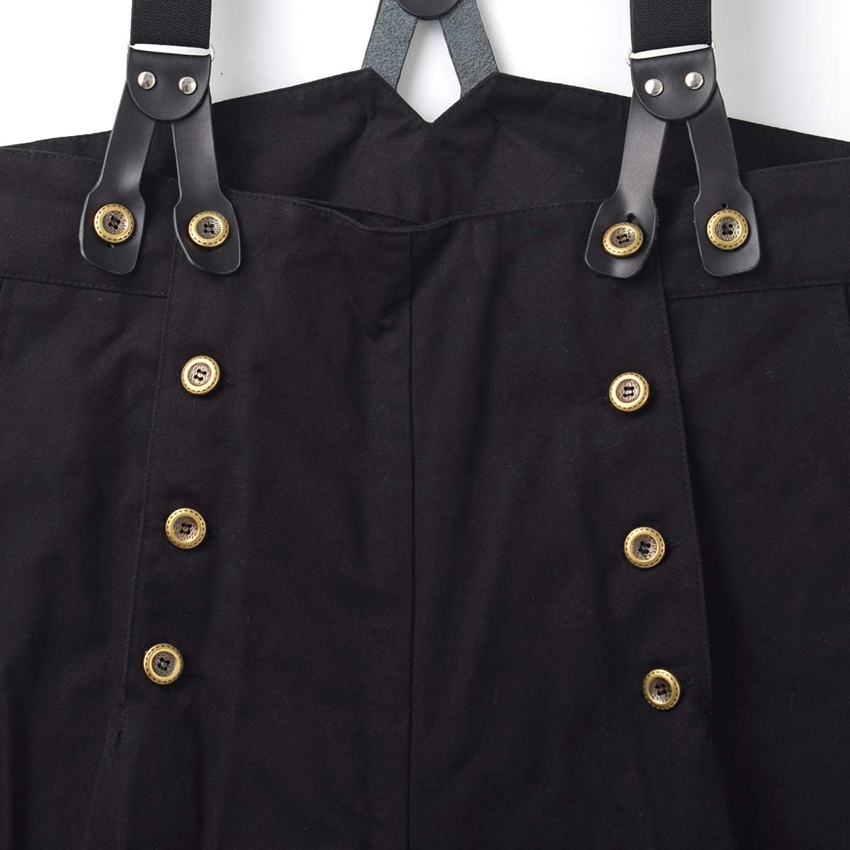 BPURB Mens Victorian Pants Cosplay Costume Steampunk Gothic Pants Trousers - Image 5