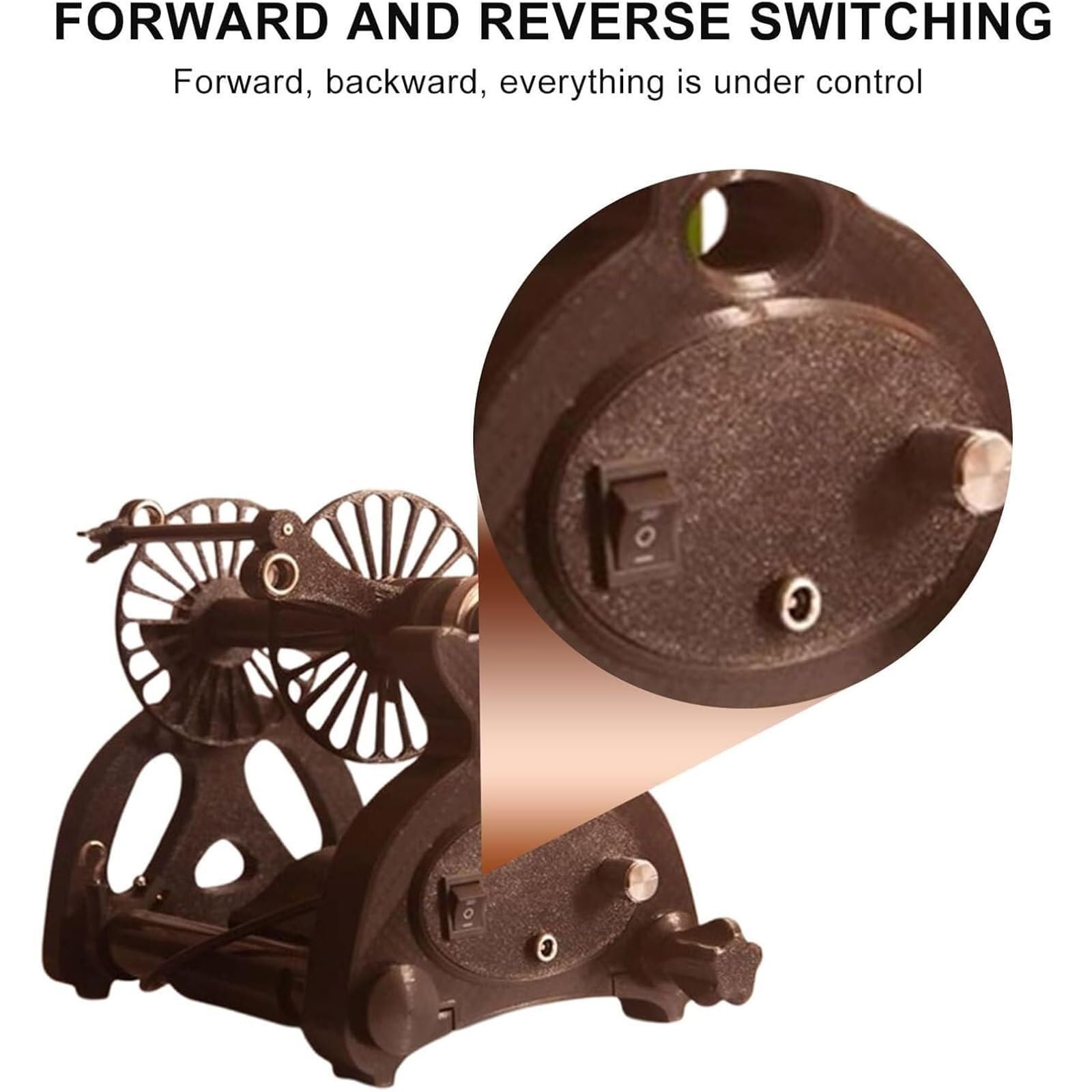 Yarn Weaving Electric Spinning Wheel with Pedal,Ball Winder, Capacity 4 Oz Electric Spinning Wheel