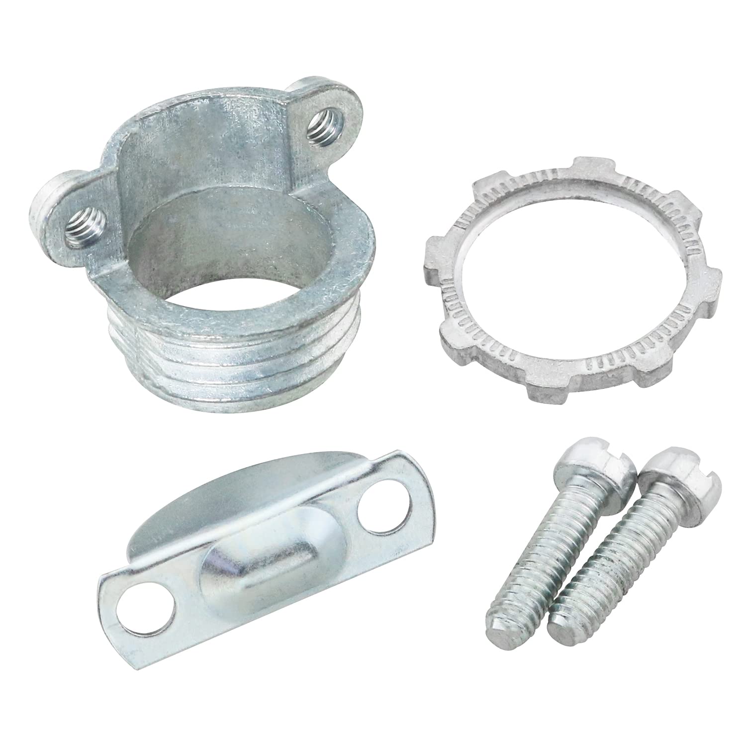 Maxxima 1 In. Non-Metallic Twin-Screw Clamp Connector For NM Sheathed Cable Conduit, Zinc Die Cast (25 Pack - View #8