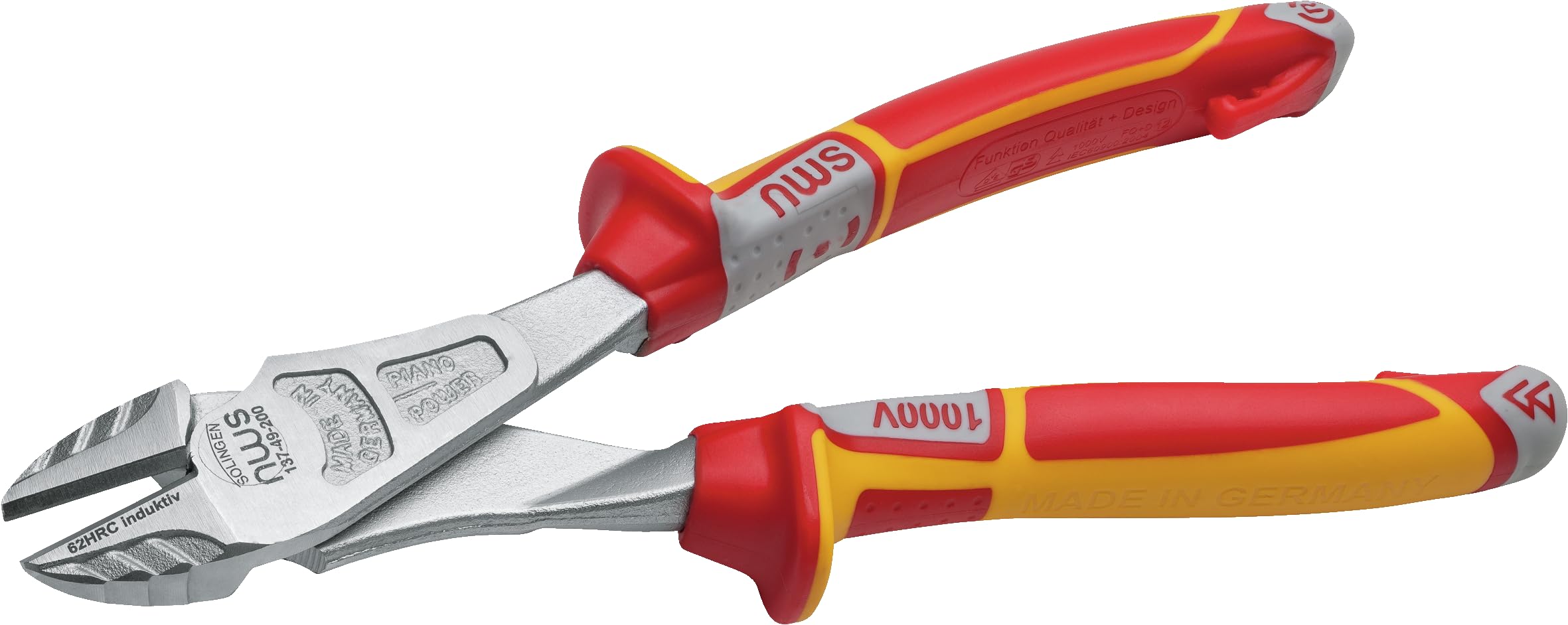 NWS 137-49-VDE-180 VDE Kraft Side Cutter 180mm Insulated 1 Piece