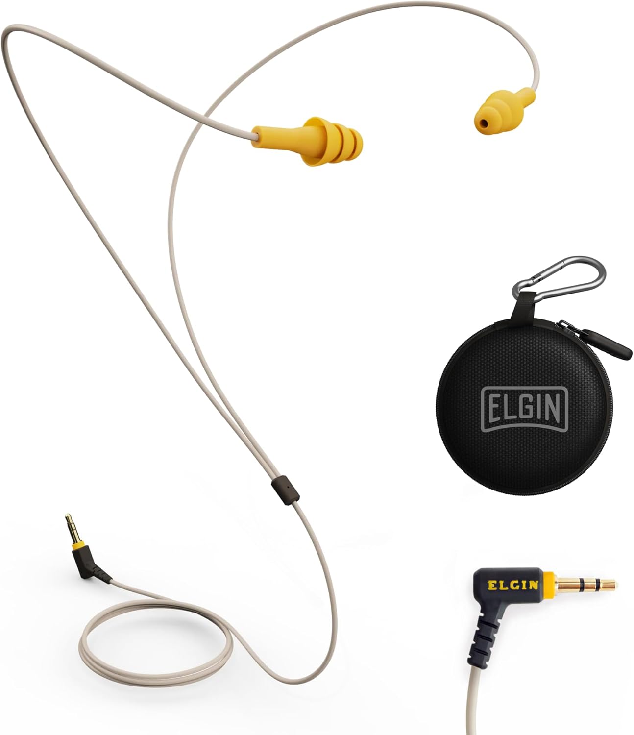 Elgin Ruckus Earplug Earbuds | OSHA Compliant Noise Reduction in-Ear Headphones : Isolating Ear Plug Earphones Orange Elgin Ruckus Earplug Earbuds | OSHA Compliant Noise Reduction in-Ear Headphones : Isolating Ear Plug Earphones Orange