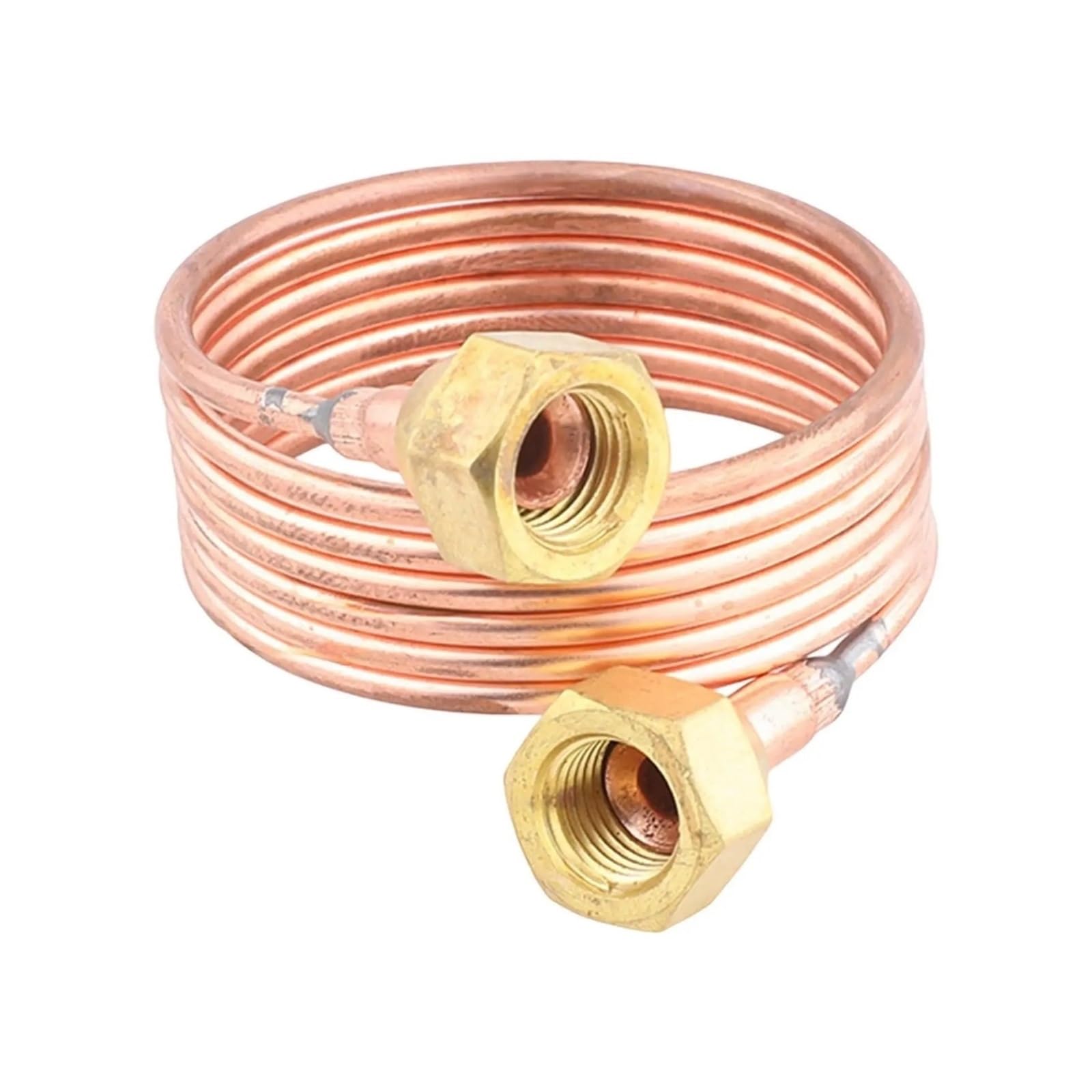 Genterun Without Thimble 1.5 Fridge Capillary Tube,Refrigerator Tube Capillary Tubing 3Mm Flexible Coil Copper Tubes For Refrigerating Cabinet Refrigerator Hardware Tool(Without Thimble 1.5)