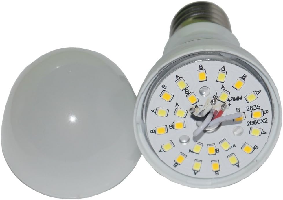 6W E27 Smart LED Light Bulbs Dimmable with 2.4GHz Wireless 3-Zone Remote Control - Adjustable Color Temperature (Warm/Cool) and Brightness 5 Pack (5 Bulb+1 Remote)