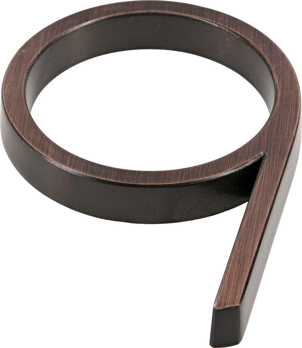 Distinctions Floating House Number 9 Bronze 5" | Zinc Die-Cast Address Number for Front Door, Mailbox, Wall and Exterior House Address Display | Flush or Floating Mount Hardware Included