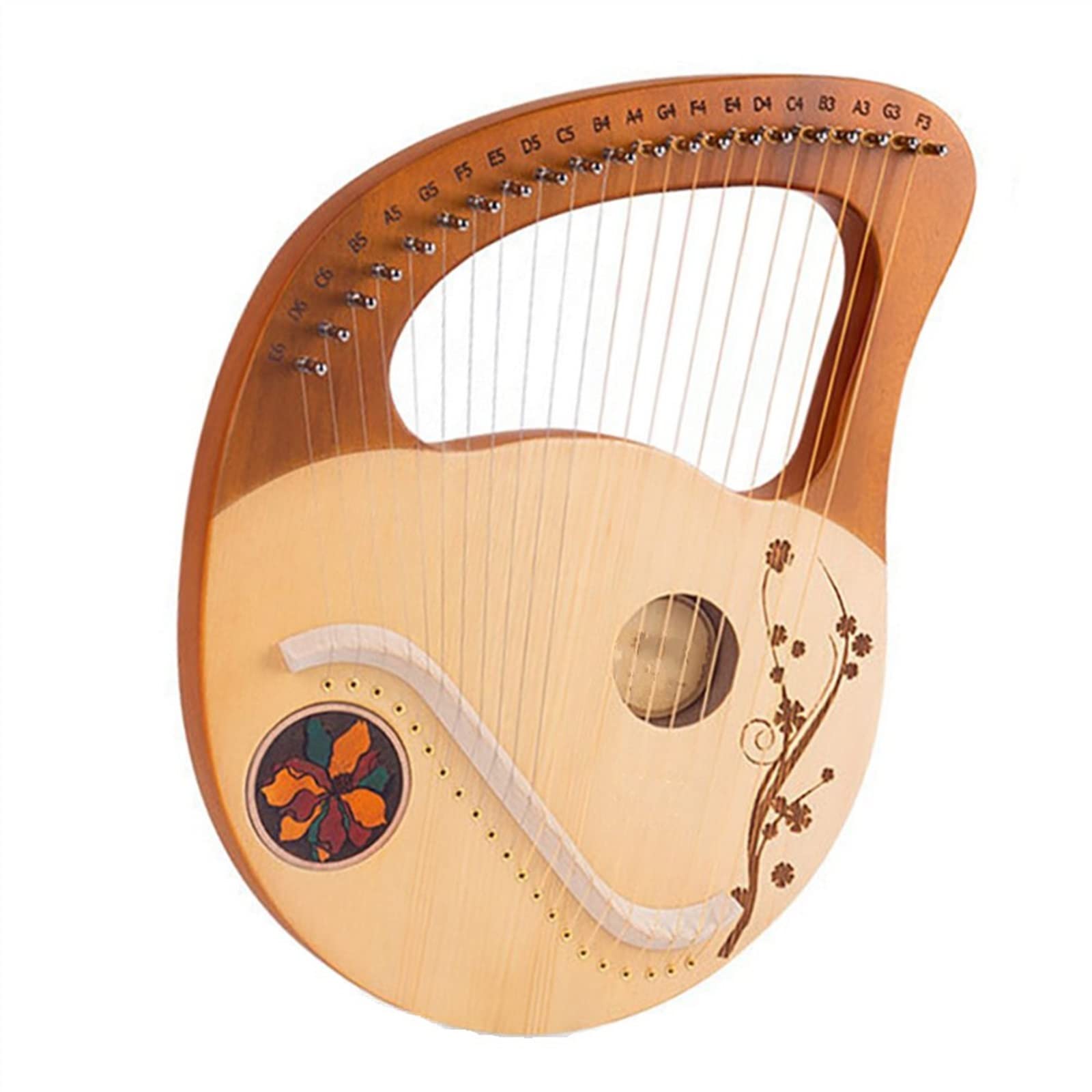 Leier 21-saitige Leierharfe Aus Holz, Mahagoni, Tragbare Harfe, Professionelles Musikinstrument Für Anfänger