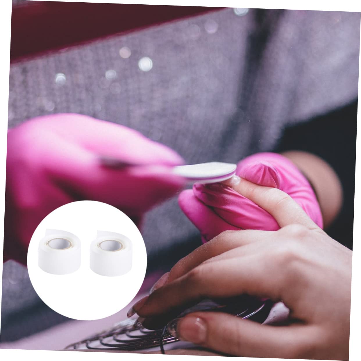 2pcs Silk Nail Wrap Self-adhesive Protector for Nail Repair Soft Thin Tape for Uv Gel and Applications