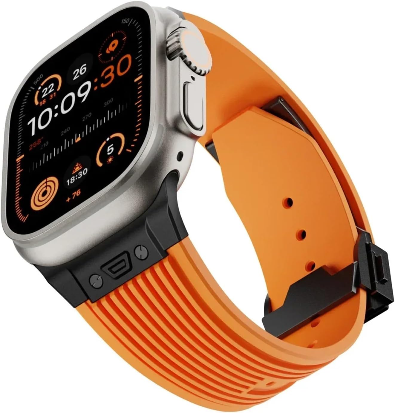 Liquid Silicone Strap for Watch 2/3 49mm Metal Buckle Wristband Series 11 10 46mm 9 8 7 45mm 6 5 SE 44mm Belt