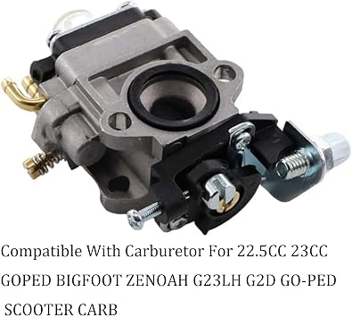 Compatible with Carburetor With Spark Plug Compatible With 23CC GOPED Bigfoot ZENOAH G23LH G2D GO-PED Scooter