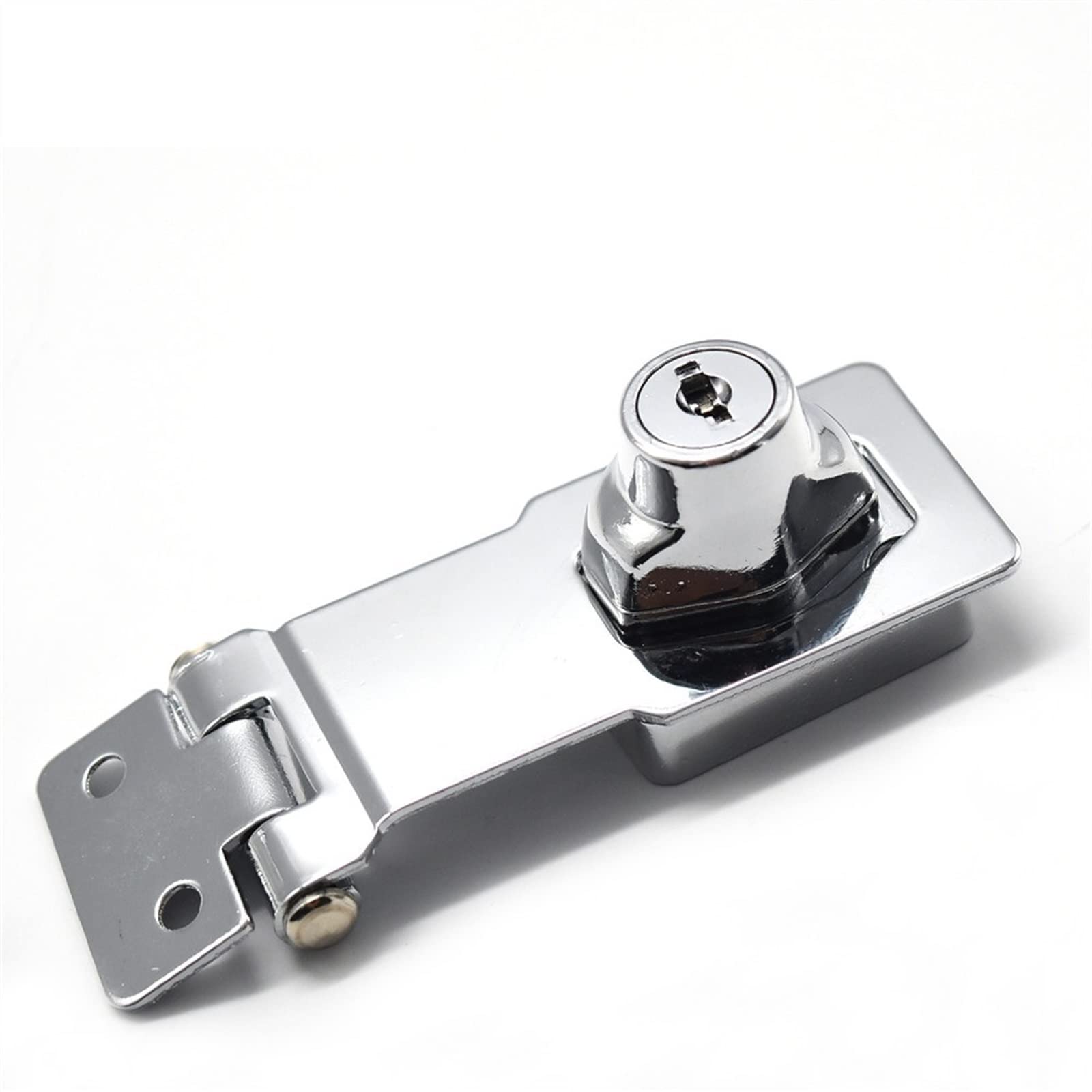 Hasp Lock for Light-box Armadio elettrico Air Box Borsa Show Case Cassetto Porta Hardware JA10 1Pcs (Size : 2inch Chrome Samekey)