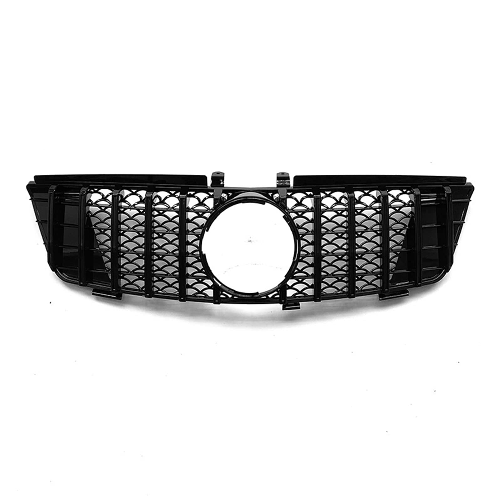 Kratka zderzaka przedniego do Mercedes Benz ML klasa W164 2005-2008 GT styl srebrny czarny