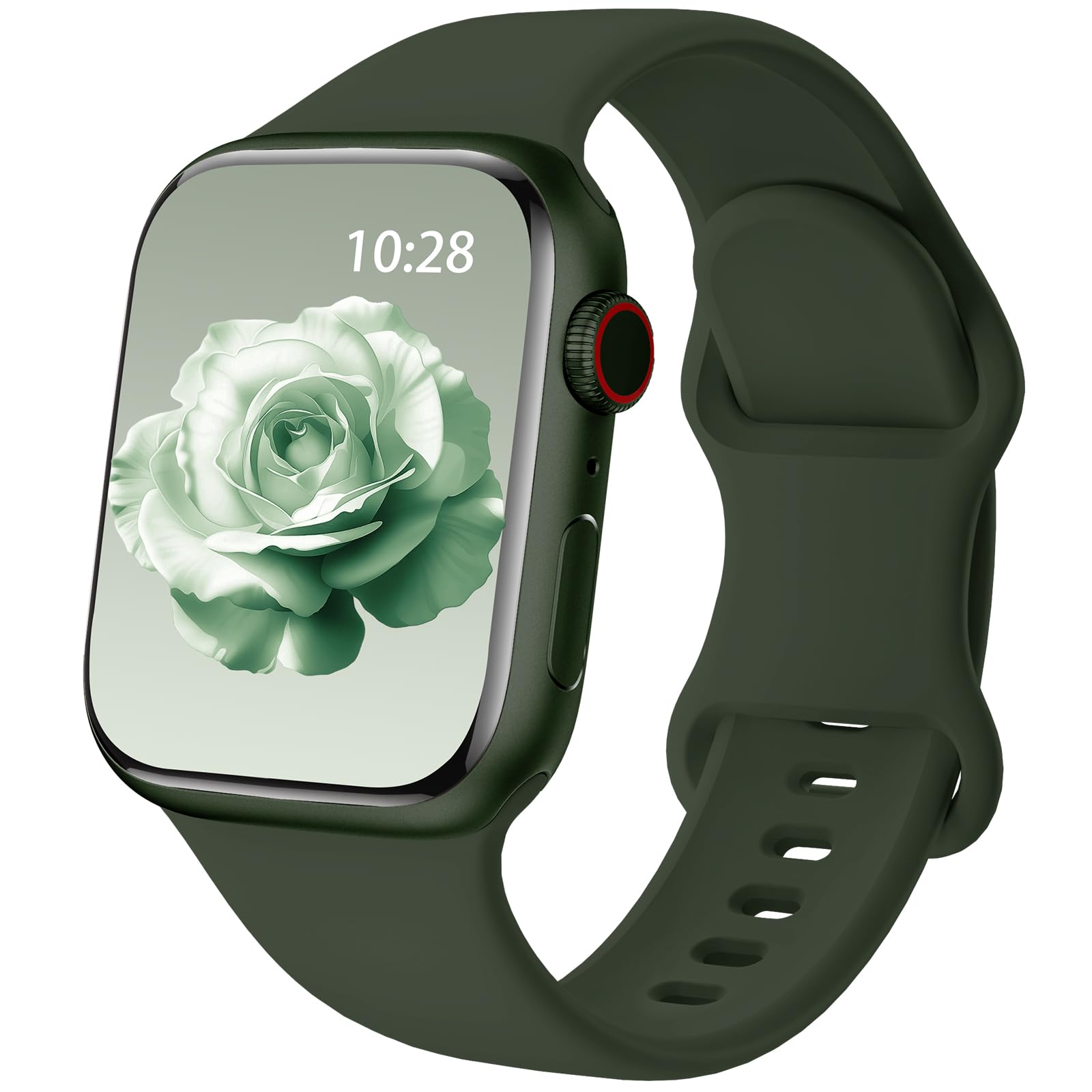 Patented Upgraded Silicone Strap Compatible with Apple Watch Straps 38mm 40mm 41mm 42mm(Series 10) for Women Men,Soft and Breathable Sport Watch Bands for iWatch Series 10 9 8 7 6 5 4 3 2 1 SE — view 23