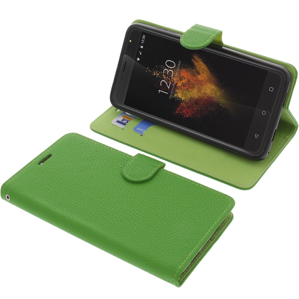 foto-kontor Cover for Wieppo S6 Lite book-style green case