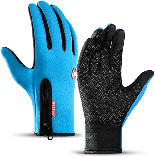Miniatura 2 de Guantes térmicos de invierno aislados con compatibilidad con pantalla táctil, diseño impermeable para deportes al aire libre