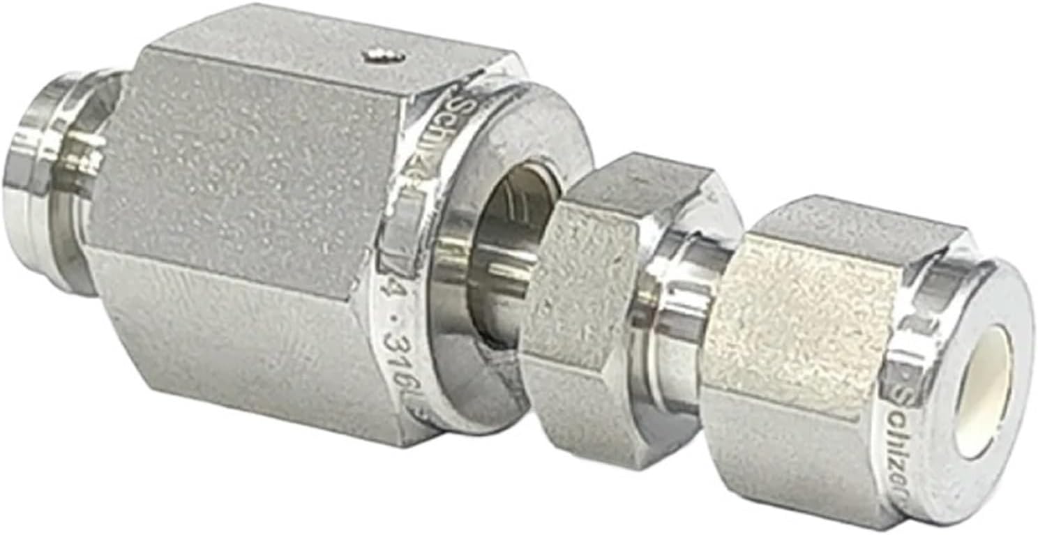 Female vcr to Tube Fitting Stainless Steel 316 Face Fitting Adapter 1/8 1/4 3/8 1/2 inch(1/2 in Female VCR,8mm)