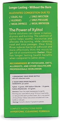Miniatura 3 de Xlear Sistema de enjuague para el cuidado de los senos sinusales con xilitol 1 kit