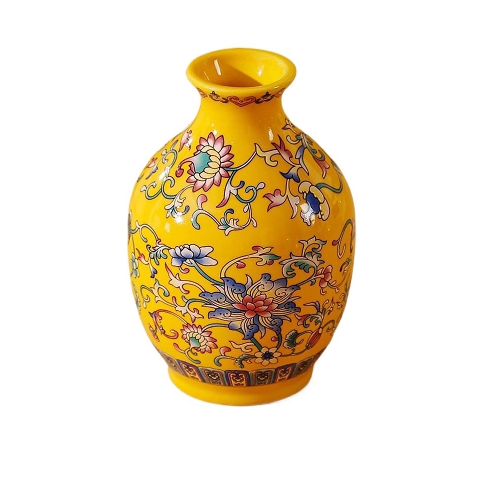 Vases for Flowers Small Ceramic Vase For Handmade Elegant Vintage Painting Enamel Glazed Porcelain Decorative Vases For Office Home