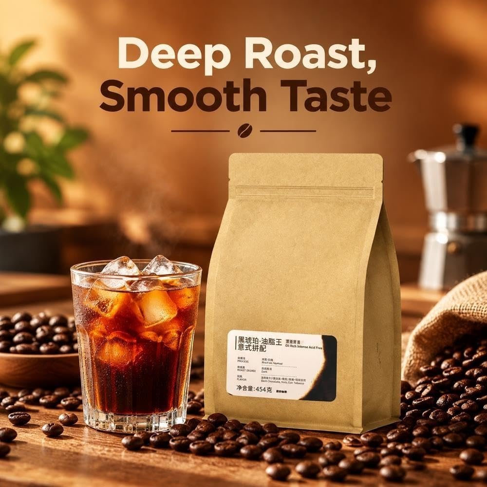 Caffè Miscela Espresso Ambra Scuro in Grani 454g