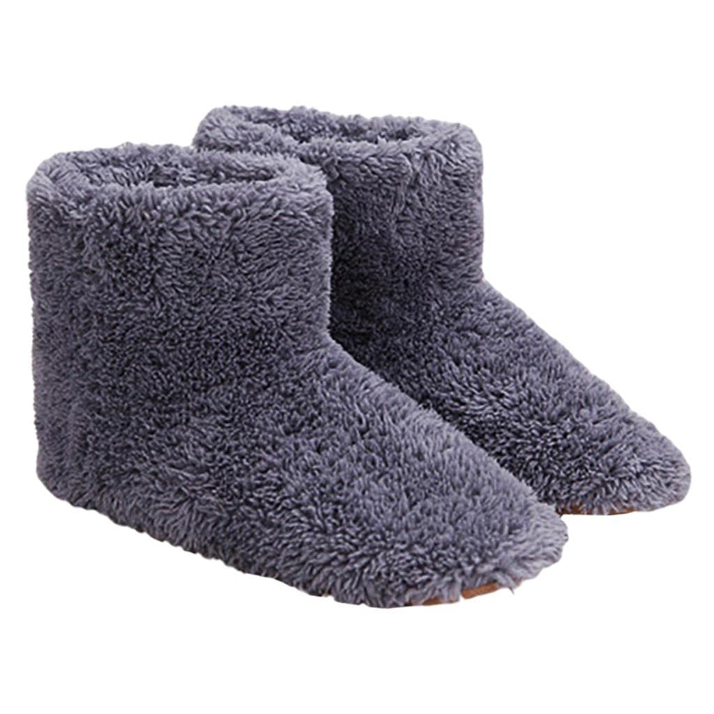 Merishopp Winter Electric USB Warmer Foot Plush Heated Warm Slipper Home Shoe grey|Clothing, Shoes & Accessories | Womens Shoes | Slippers|1 Pair Heating Shoes1 Piece Usb Cable-image-45