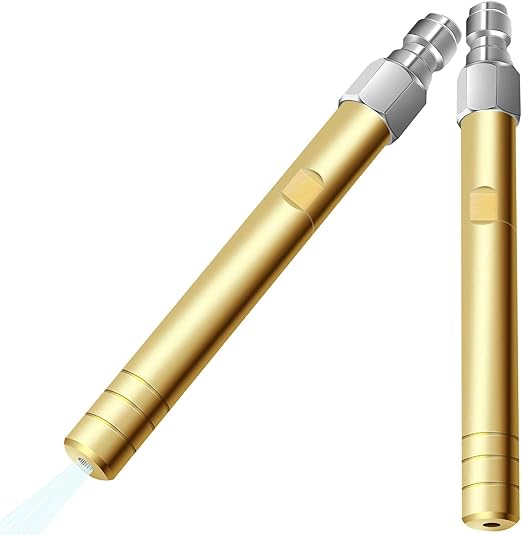 2 PCS Long Range Soap & External Chemical Injection Nozzle - 1000-4500 PSI Downstream Soft Wash Shooter Tip, 1/4" Quick Connect for Pressure Washer, Compatible with Ladder Saver