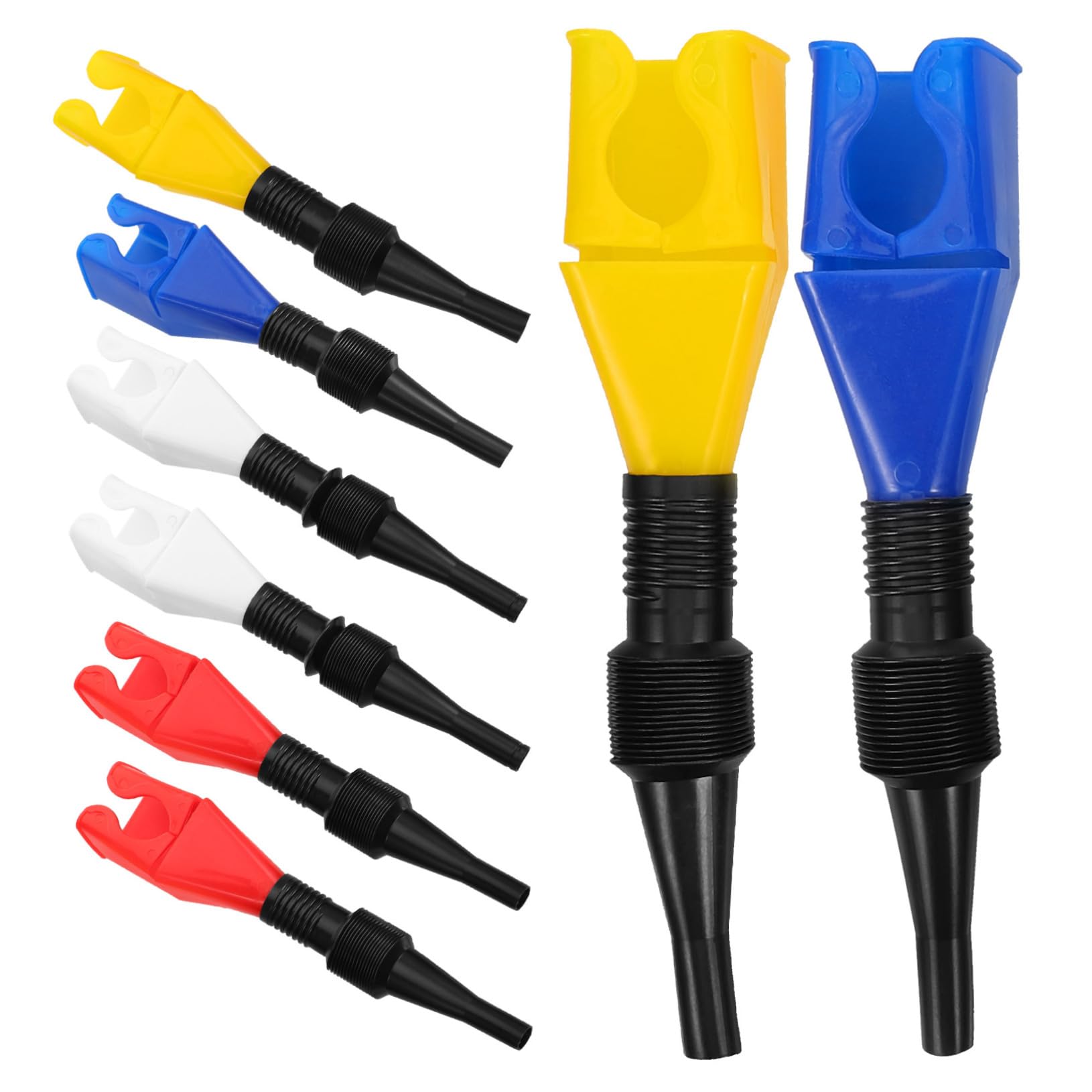 ULTECHNOVO 40pezzi Imbuto Per Con Tubo Flessibile Imbuto Per Cambio Auto e Riempimento Rapido Senza Perdite Design Pratico e Compatto Per Facile Stoccaggio