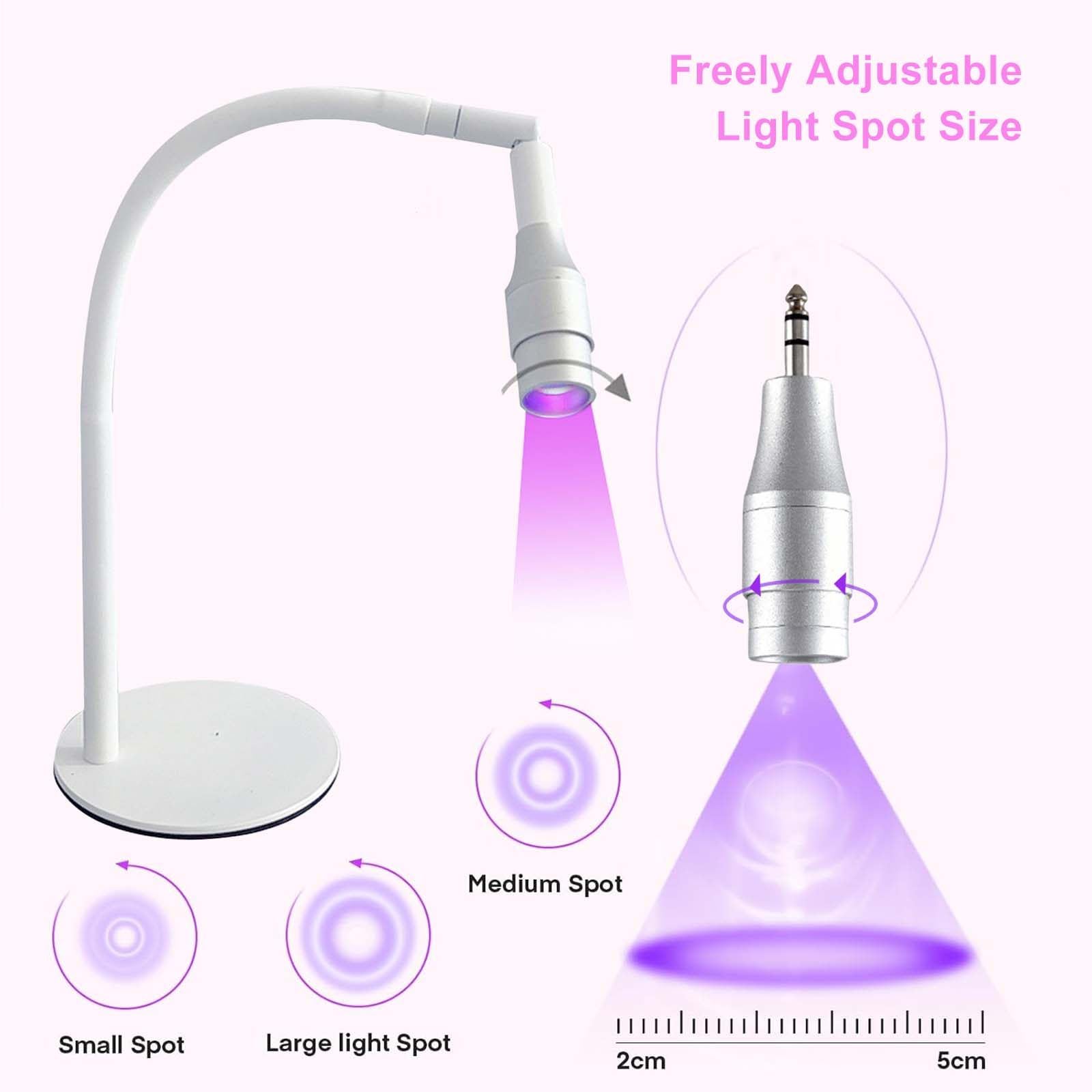 LáMpara Led Para UñAs - Luz Uv De Cuello De Cisne - LáMpara De Secado RáPido Para Esmalte De Gel - Profesional Para UñAs De Gel De Secado RáPido - Cuello De Cisne Flexible Y Giratorio De