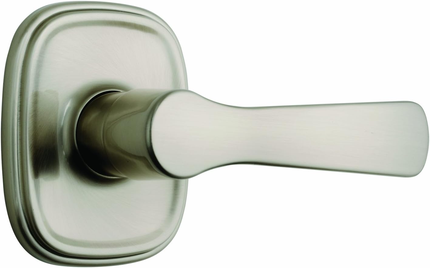 Brinks Push Pull Rotate Door Locks Alwood Passage Hall/Closet Lever, Satin Nickel, 23052-119
