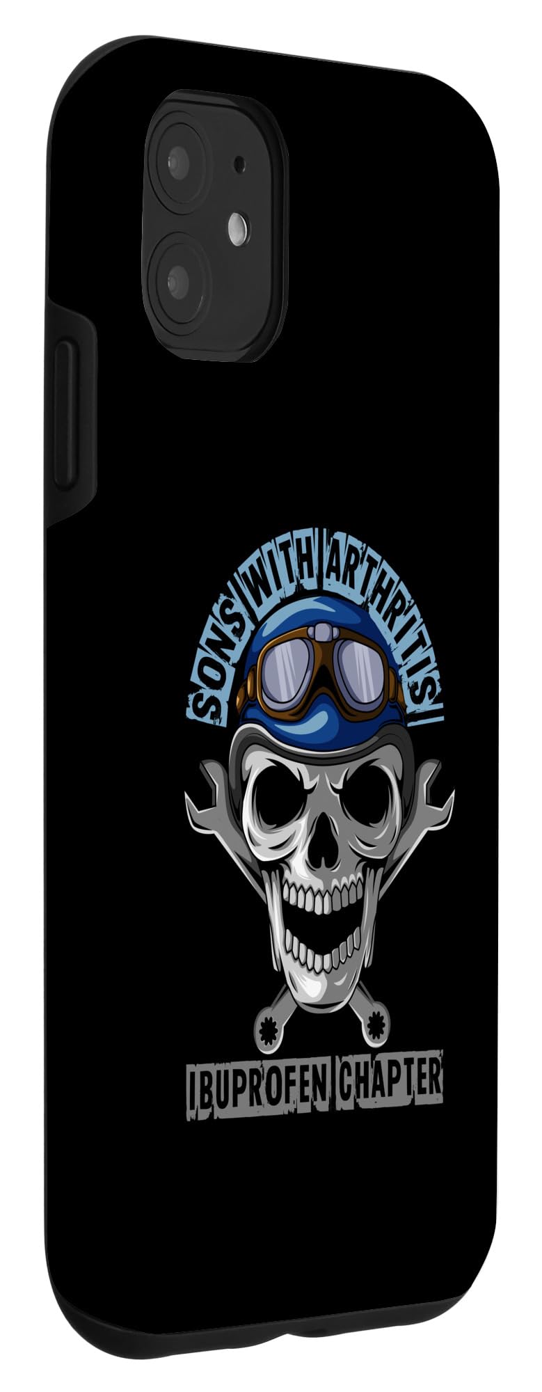 iPhone 11 sons with arthritis ibuprofen chapter skull motorcycle Case - Image 3