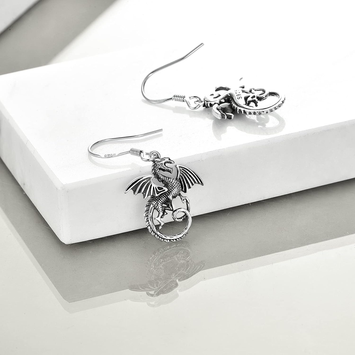 925 Sterling Silver Cat Earrings,Dolphin Earrings,Dinosaur Earrings,Horse Earrings for Women Teens