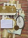 Anna Griffin Card Kit | For My Friend | Masculine Vintage (SB716) | Makes 4