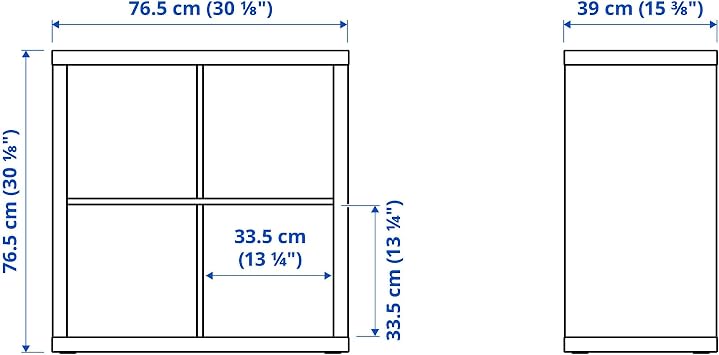 Ikea KALLAX shelving unit, 77x77 cm, white