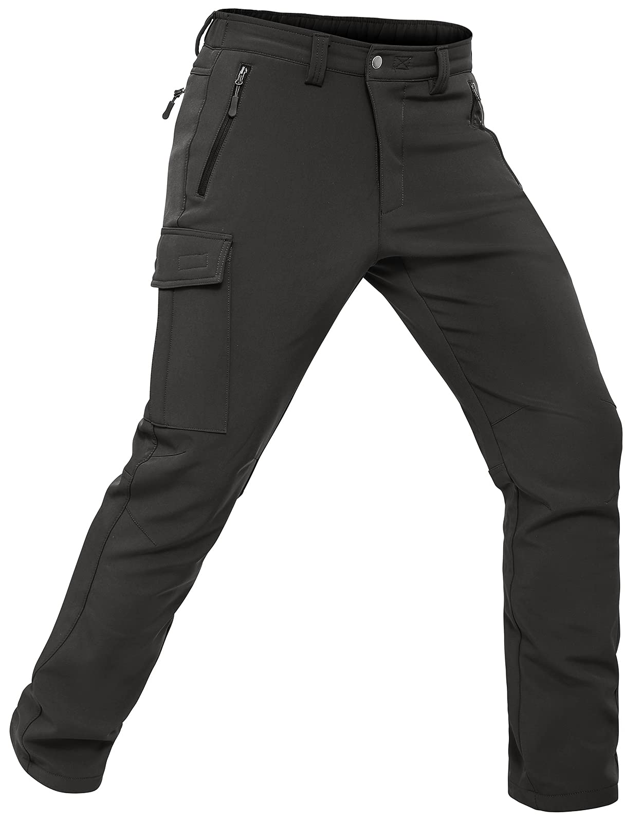 Pantalon de ski thermique pour homme - Pantalon de neige : imperméable et doublé - Pantalon d'hiver Softshell pour l'hiver et le snowboard