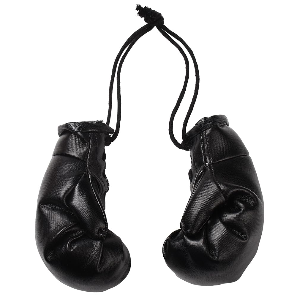 JSCARLIFE Mini guantes de boxeo para espejo de coche, guantes de boxeo en miniatura, recuerdos de fiesta de boxeo, adornos de Navidad, decoración colgante para el hogar, accesorios de coche, bolsa