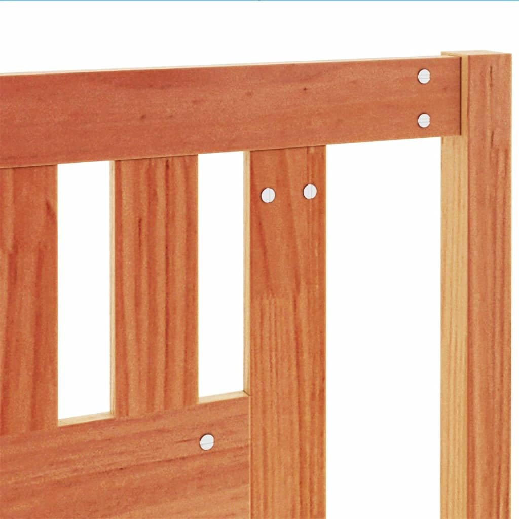 Testiera Marrone Cera 140 cm in Legno Massello di Pino Testiere Letto Matrimoniale Testiera Letto Una Piazza E Mezza Testata Letto Matrimoniale Spalliera Letto Singolo per Camere Da Letto