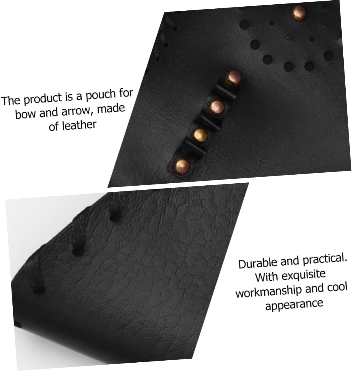 1Pc Arrow Pouch Handmade Archery Leather Sleeve Lightweight Bows Capsule Bag for Outdoor Use Unique Design for Easy Carrying Storage Bow Holder for Archery Adventures