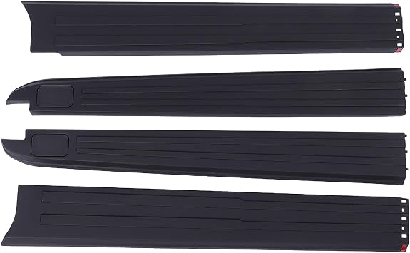 4PCS Truck Bed Rail Side Cap Top Cover Protector, Replacement for RAM 1500 2009 to 2018, PP Plastic Scratch Proof Direct Fit