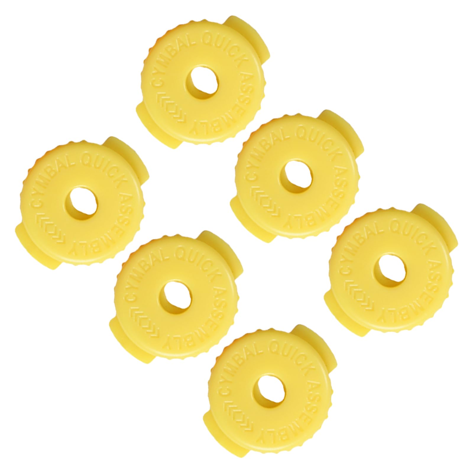 Hsioluted Of 6 Quick Releasing Cymbals Nut Silicone Drum Parts Threaded Replacement Part Silicone Texture for Drum Cymbals Replacement Nut