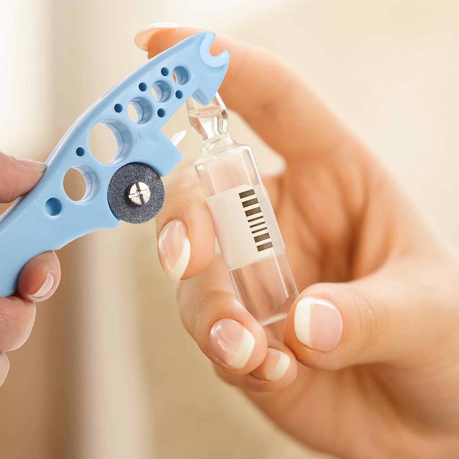 The CLOUDMALL® Ampoule Cutter for Doctors || Ampule Cutter with Replaceable Grinding Wheels || Ampule Cutter to Protect Users from Injury || Ampule Breakers Cutting Device || The CLOUDMALL® Ampoule Cutter for Doctors || Ampule Cutter with Replaceable Grinding Wheels || Ampule Cutter to Protect Users from Injury || Ampule Breakers Cutting Device ||